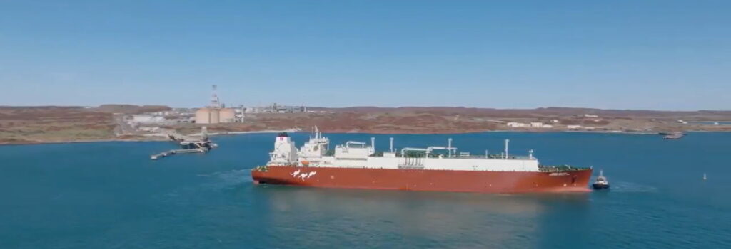 Woodside Scarlet Ibis LNG vessel comes to Pluto LNG; Source: Woodside