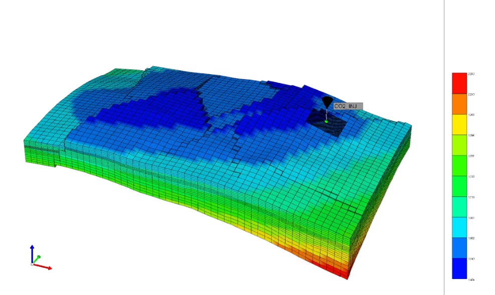 Modelling CO2 injection; Source: Kongsberg Digital