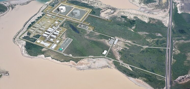 Rendering of Texas LNG project; Source: Texas LNG, a subsidiary of Glenfarne Energy Transition