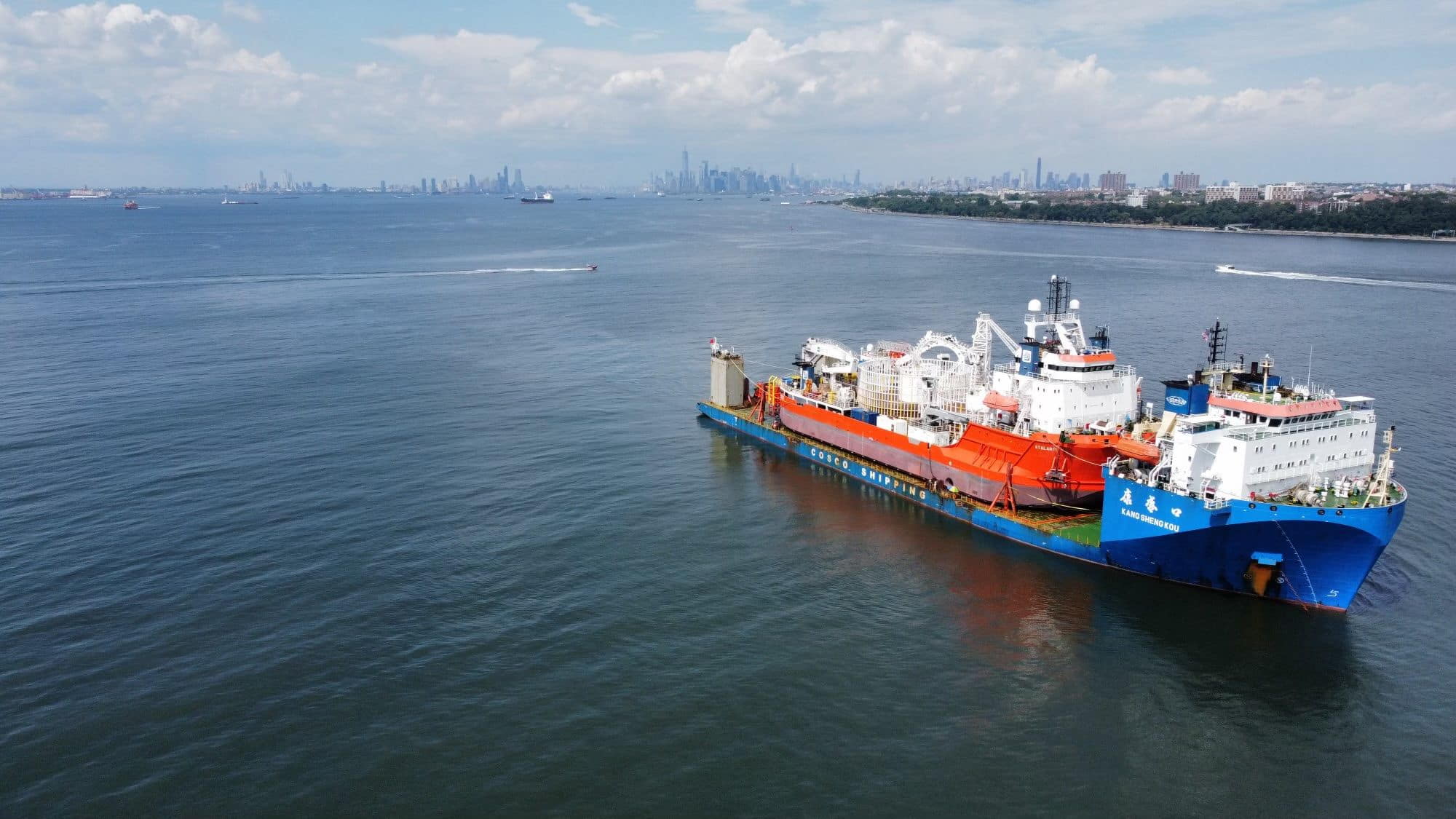 Atalanti cable-laying vessel; Source: COSCO SHIPPING Heavy Transport