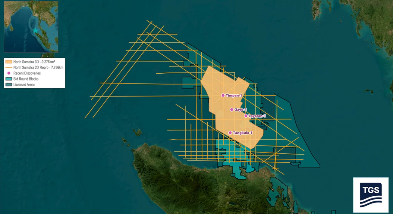 Norway’s energy data and intelligence provider TGS is busy with 2D seismic survey reprocessing assignments off the coast of Indonesia.