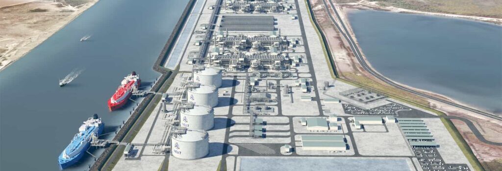 Rendering of Rio Grande LNG; Source: NextDecade