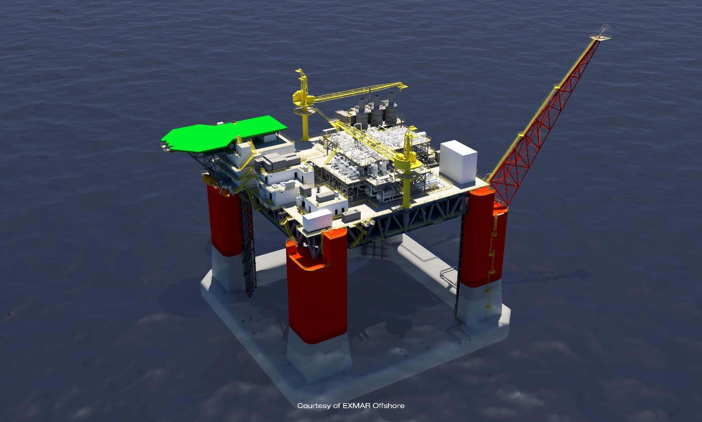 Design of BP's Kaskida FPU in Gulf of Mexico; Source: Exmar Offshore