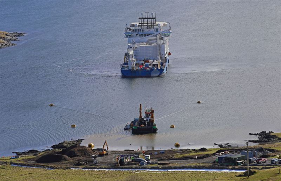 NKT has completed the turnkey project of connecting the Shetland Islands to the main grid in Scotland with the Shetland HVDC Link. The 320 kV HVDC interconnector is now a key contributor to the integration of renewable energy in Great Britain; Courtesy of NKT