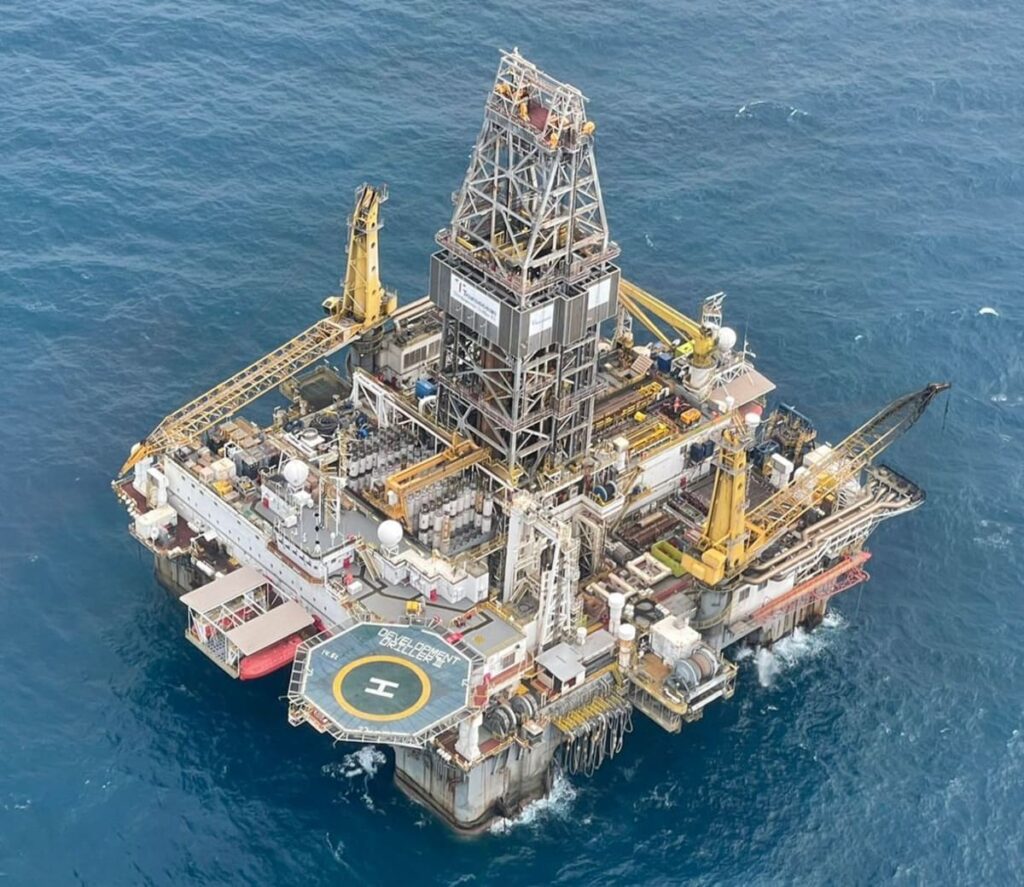 An offshore rig