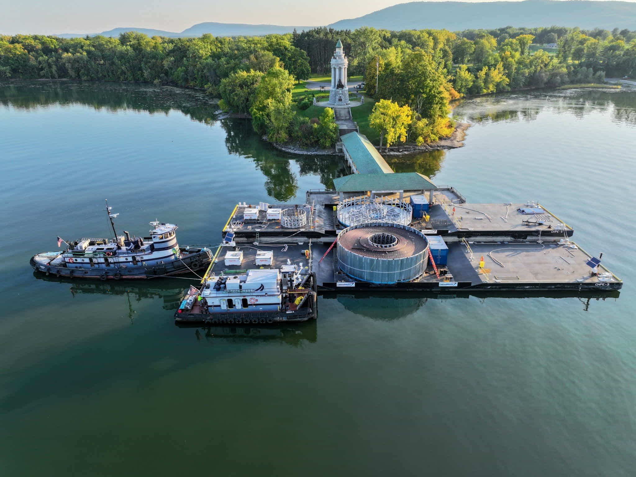 Champlain Hudson Power Express (CHPE) transmission line installation; Source: CHPE