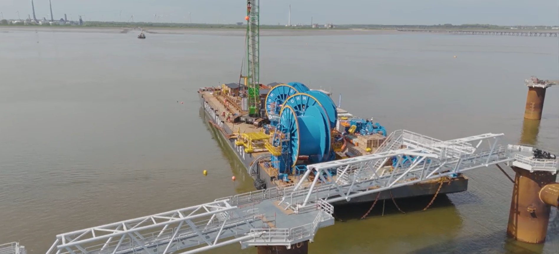 Installation works wrap up at Wilhelmshaven 2 LNG terminal; Source: Geocean