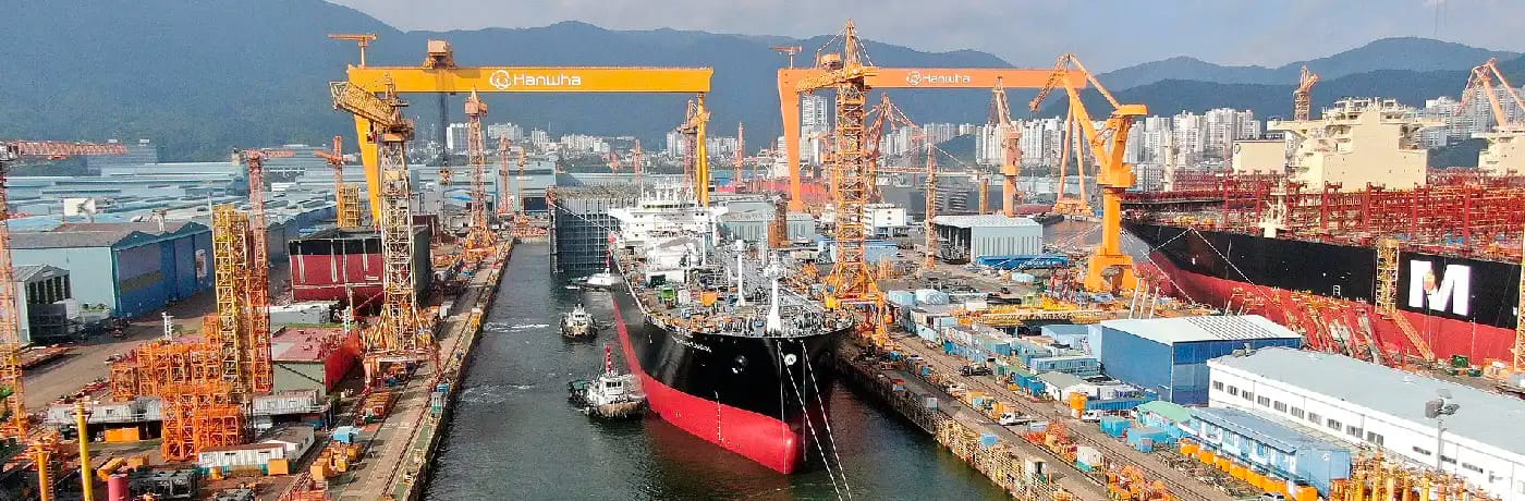 Hanwha's shipyard (illustration); Source: Hanwha Group