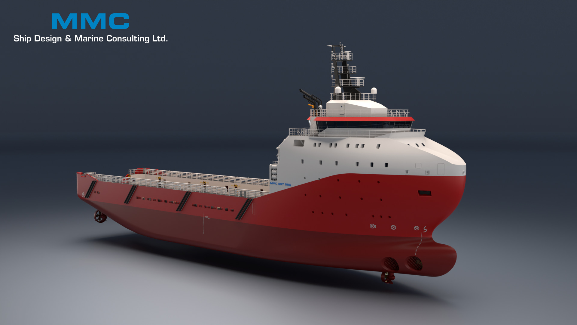 PSV design by MMC Ship & Design; Courtesy of Kongsberg Maritime