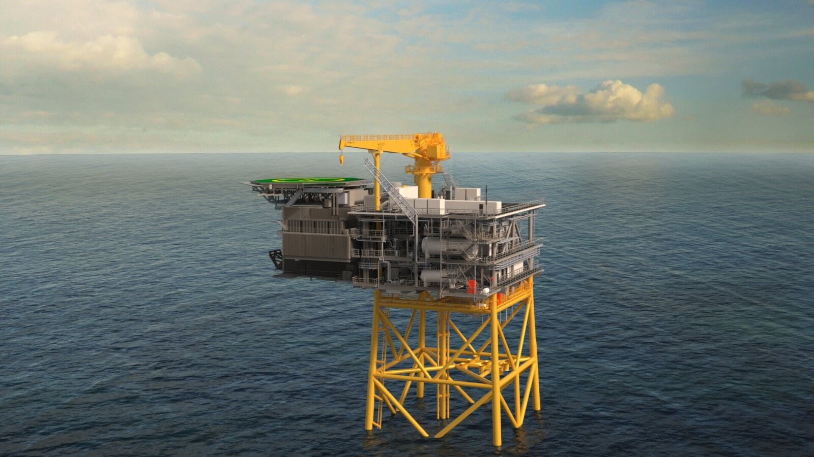 Jackdaw platform; Source: Aker Solutions