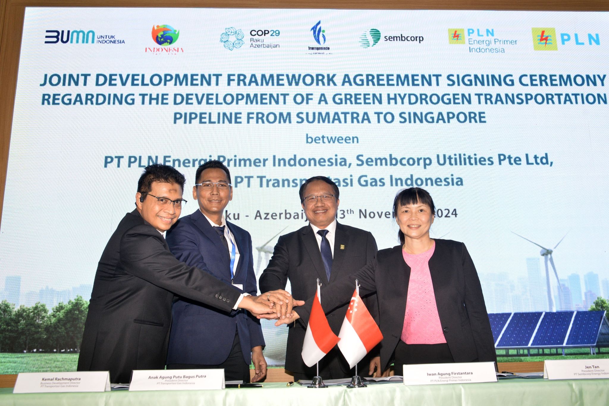 Regional Collaboration for Green Hydrogen Pipeline Between Indonesia and Singapore