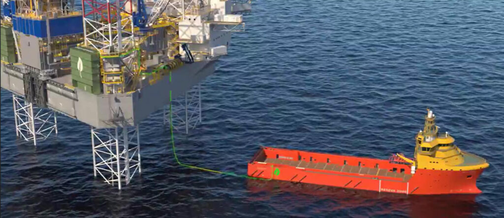 Bunkering green methanol; Source: Noble