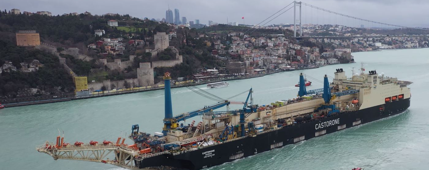 Saipem's pipelayer en route to Türkiye's largest natural gas field