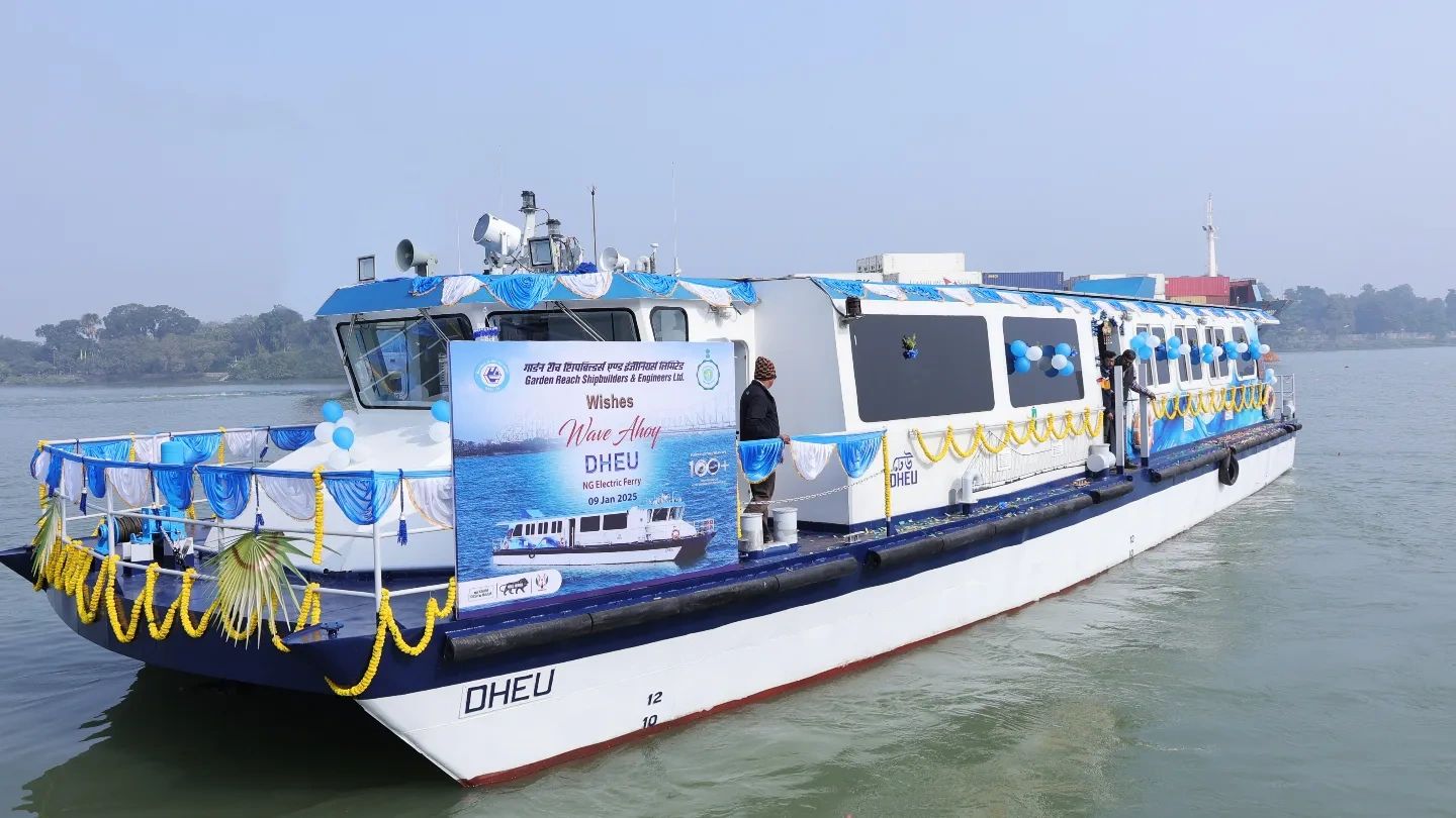 GRSE delivers next-gen electric ferry in West Bengal