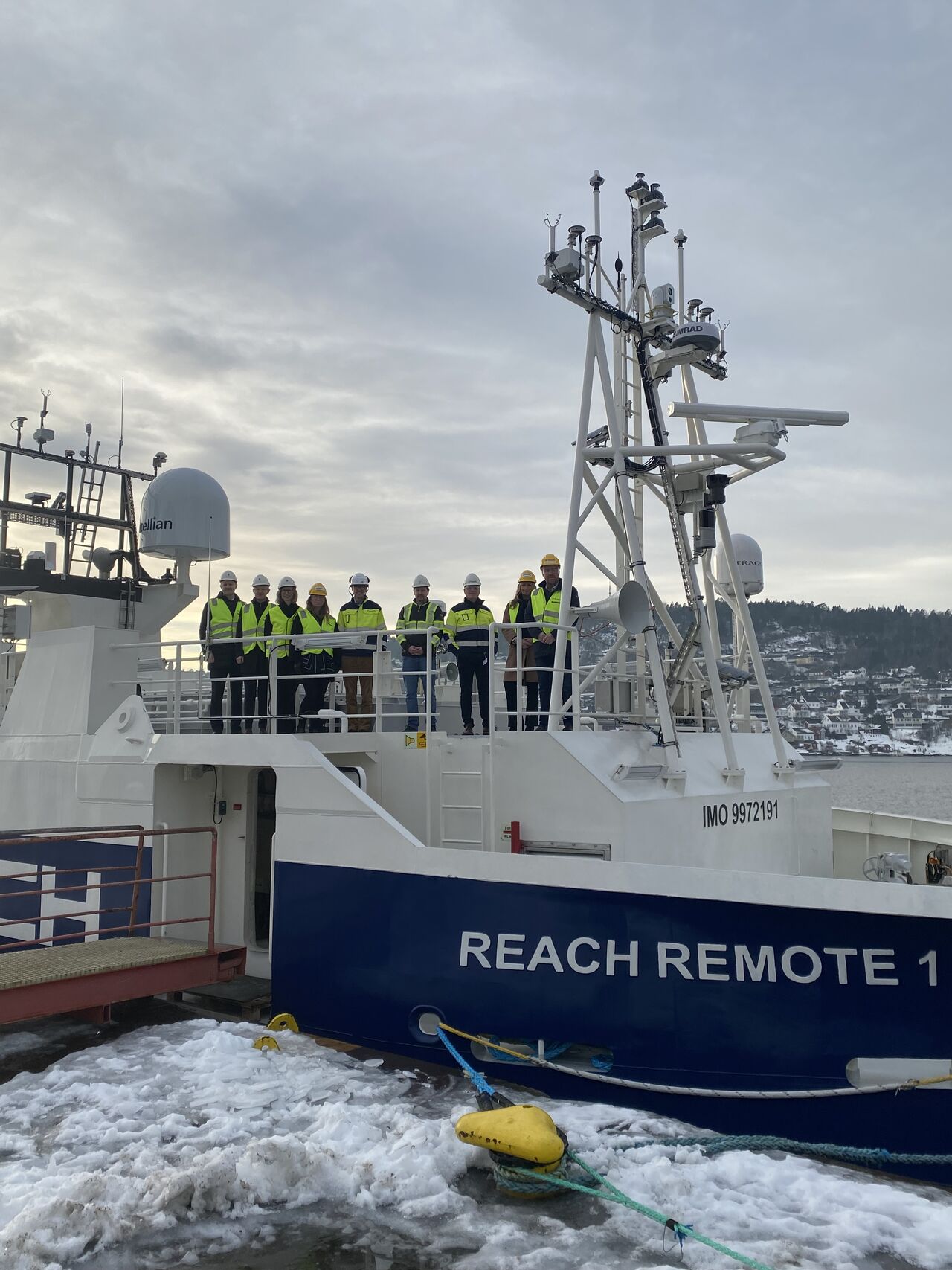 Reach Subsea, Kongsberg Maritime and Trosvik AS, completing the final handover.