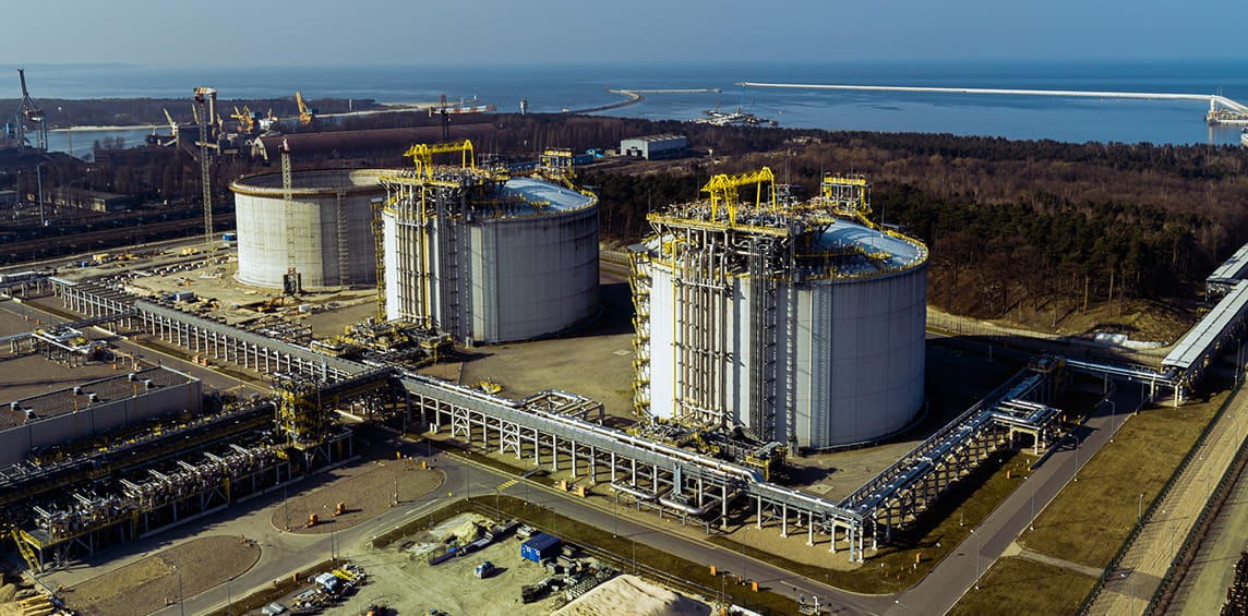 President Lech Kaczyński LNG Terminal in Świnoujście has been in operation since 2016; Source: Gaz-System