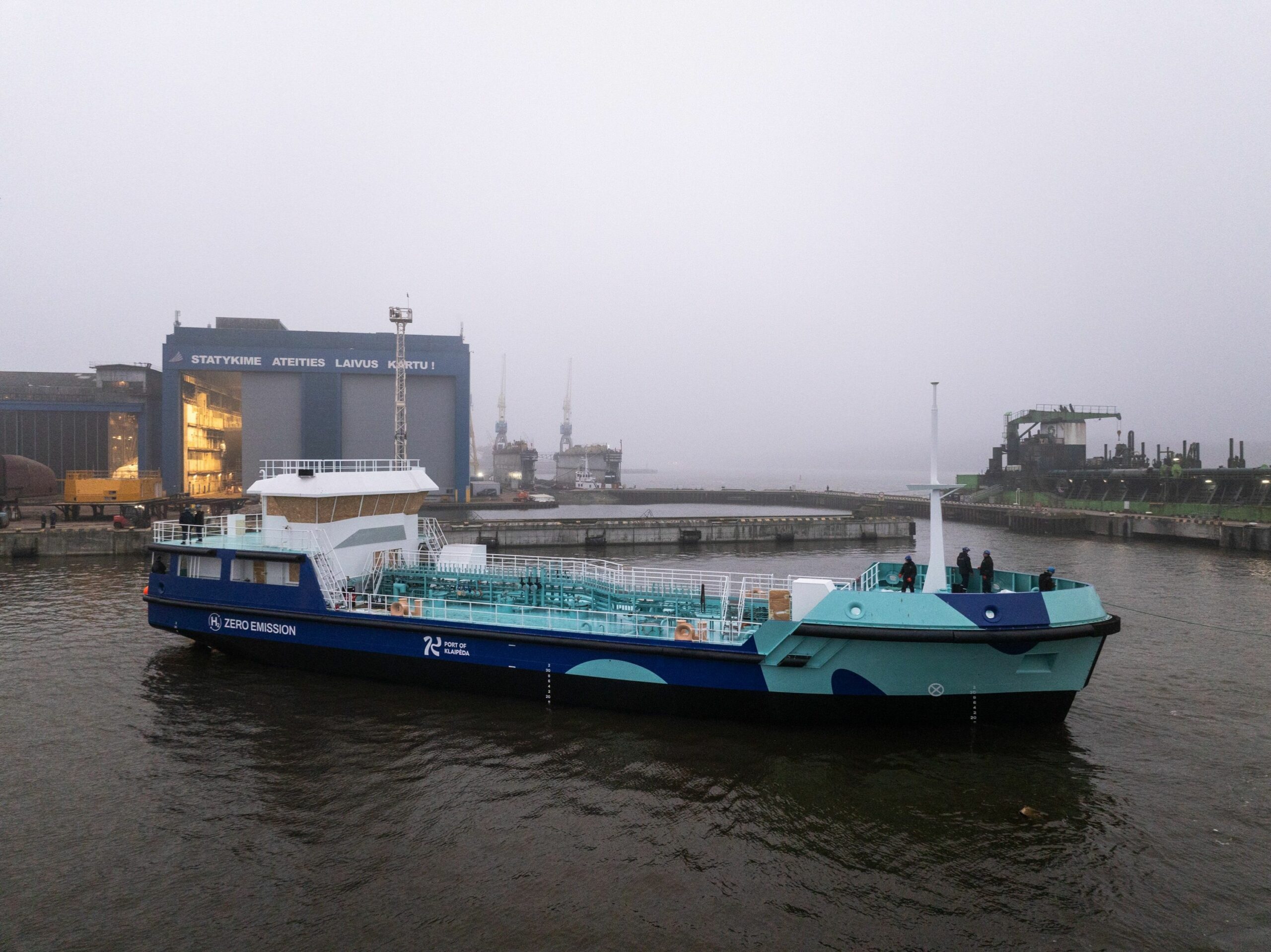 Lithuania's First Hydrogen-Electric Ship Sets Sail in Klaipėda