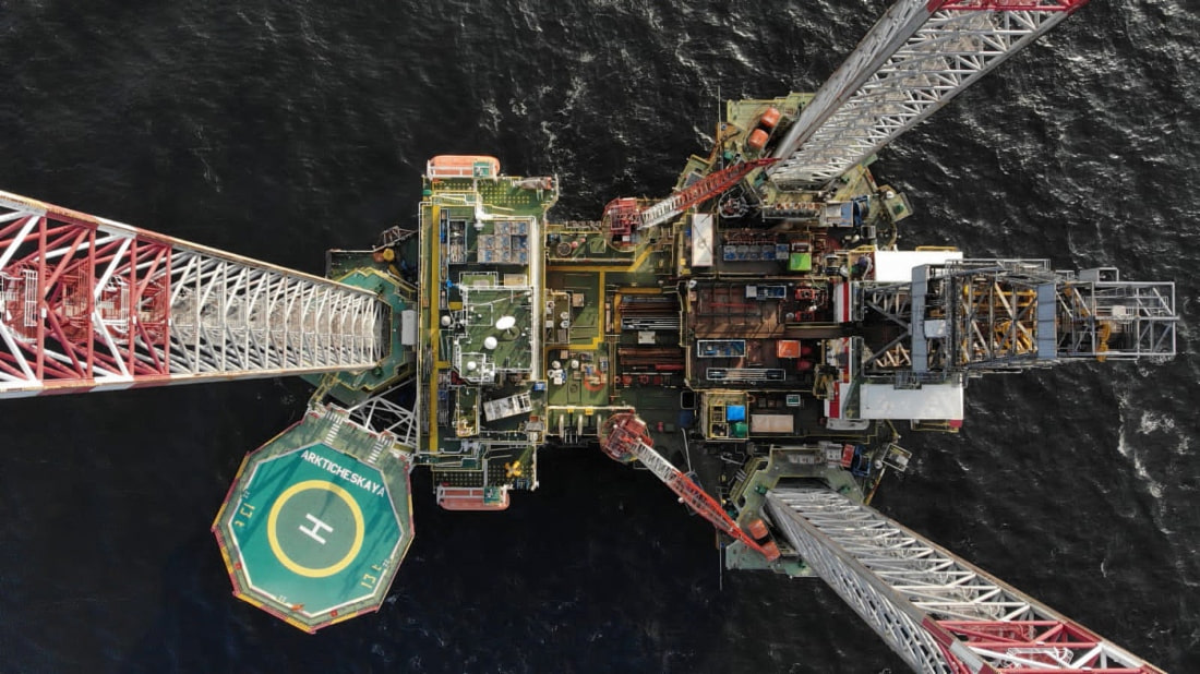 Arkticheskaya jack-up floating drilling rig; Source: Gazprom