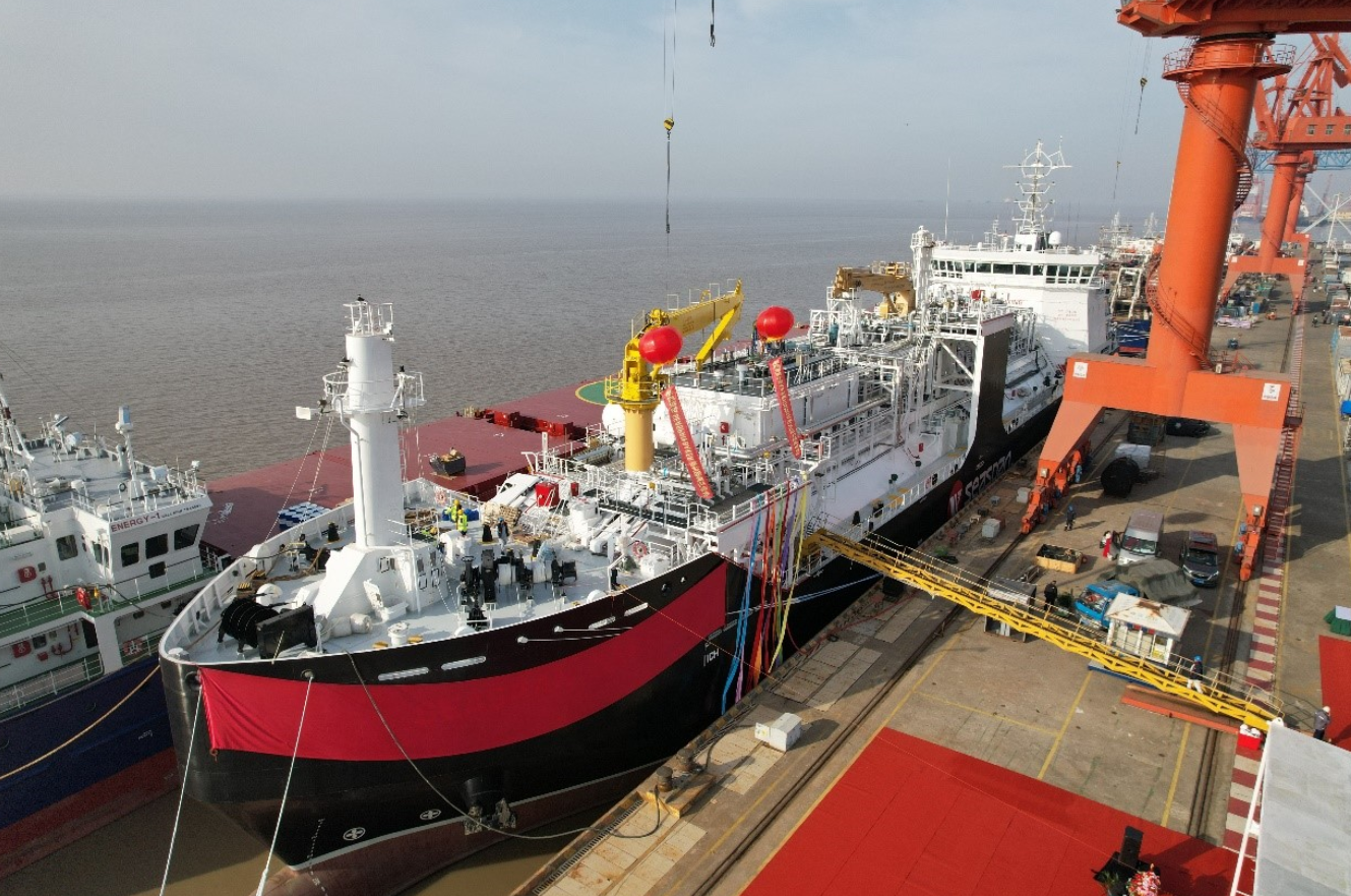 CIMC SOE delivers Seaspan's final 7,600 cbm LNG bunker vessel