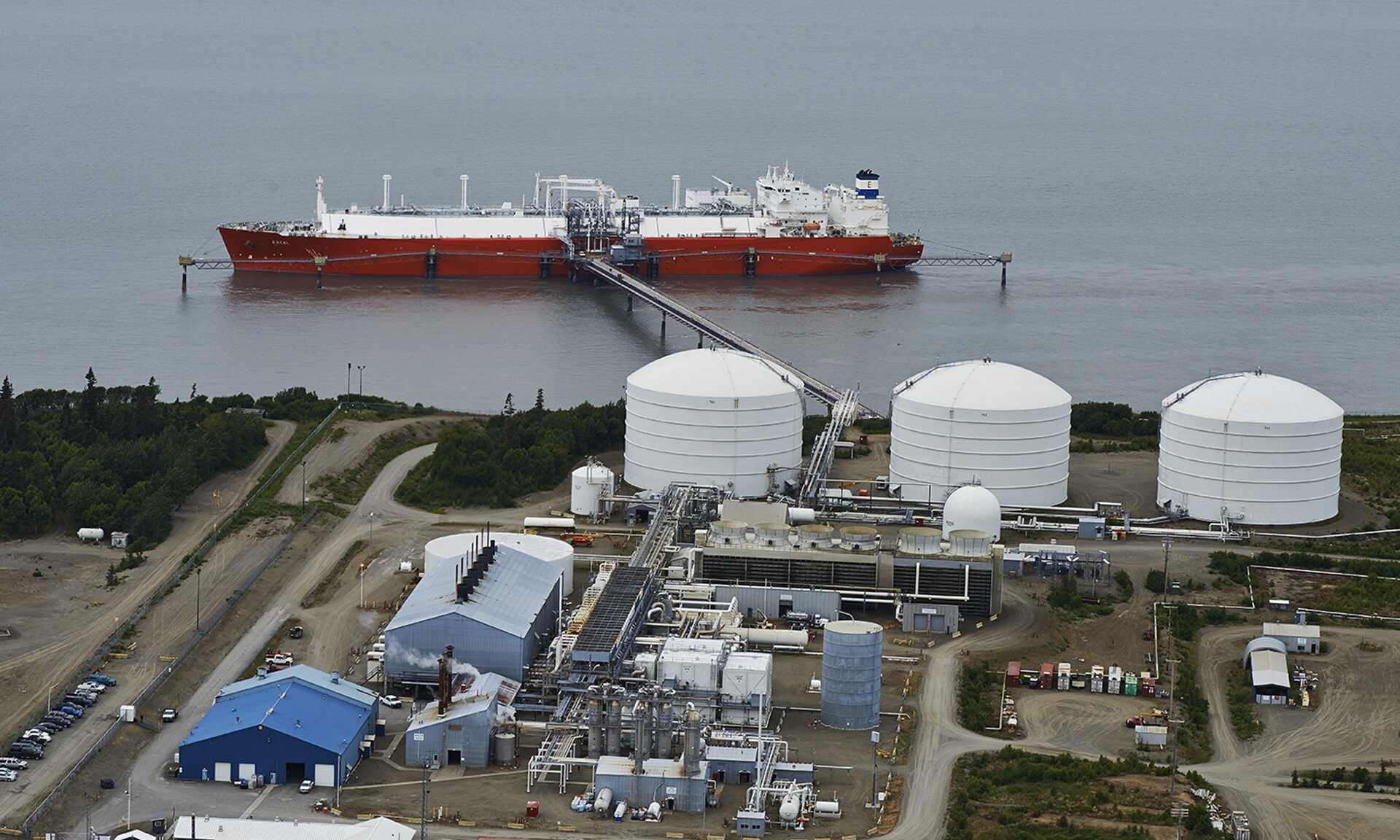 Kenai LNG terminal in Alaska; Source: ConocoPhillips