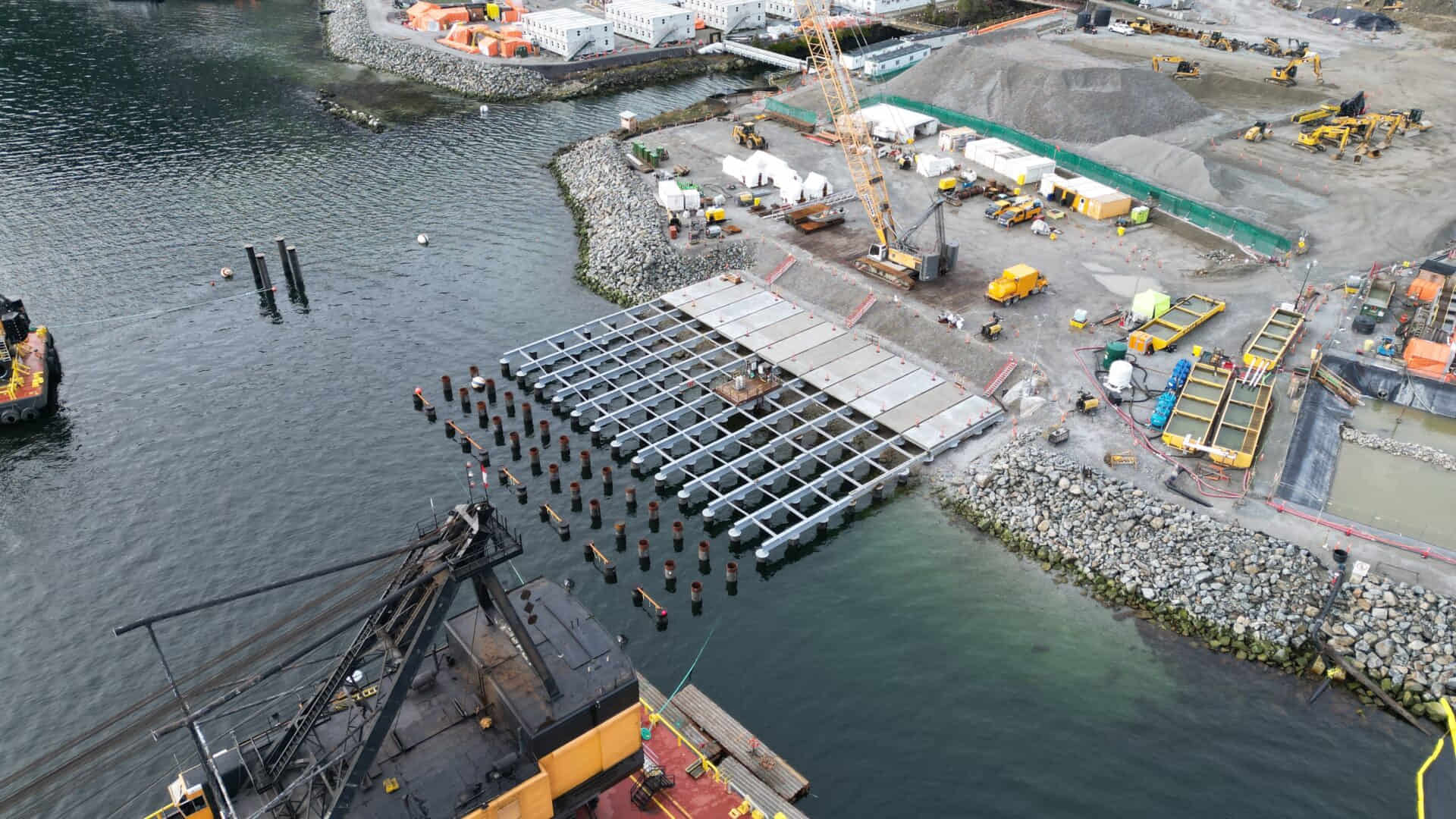 Canada’s net-zero LNG export terminal taking shape as construction ops continue (Gallery)