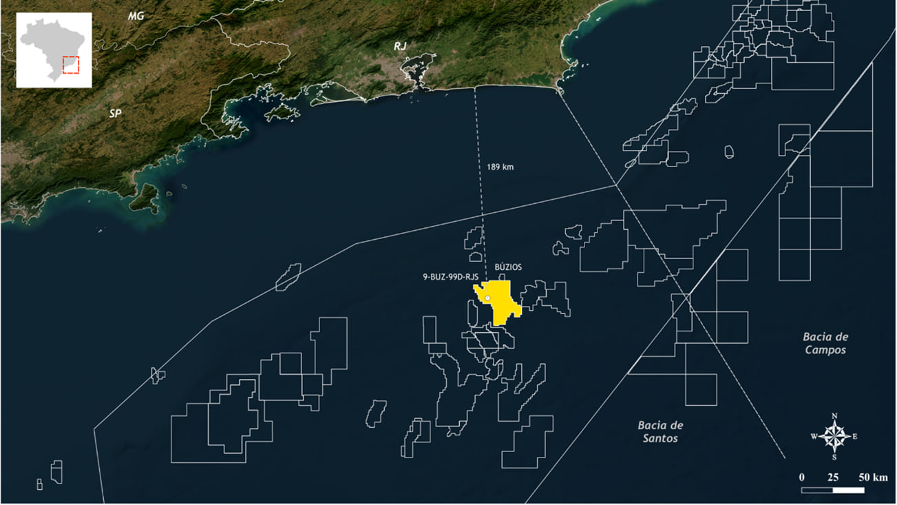 Map showing location of new discovery; Source: Petrobras