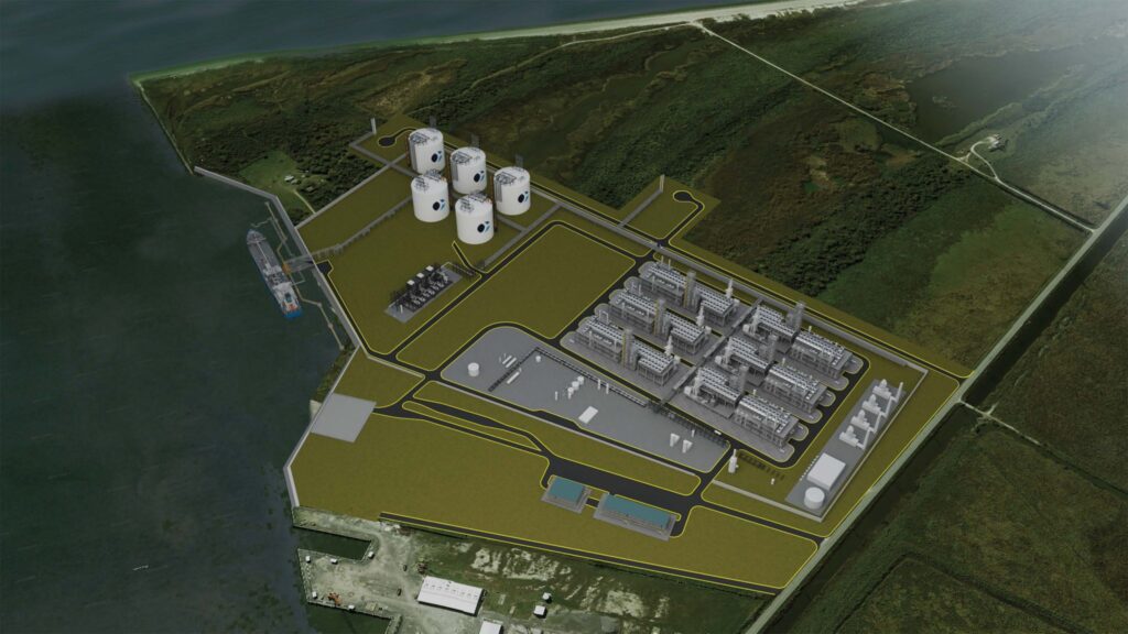 Rendering of Commonwealth LNG; Source: Commonwealth LNG