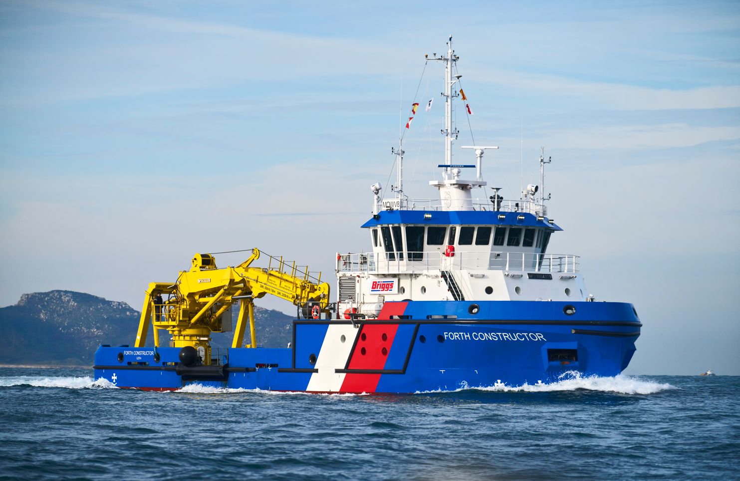 The Forth Constructor vessel in the water