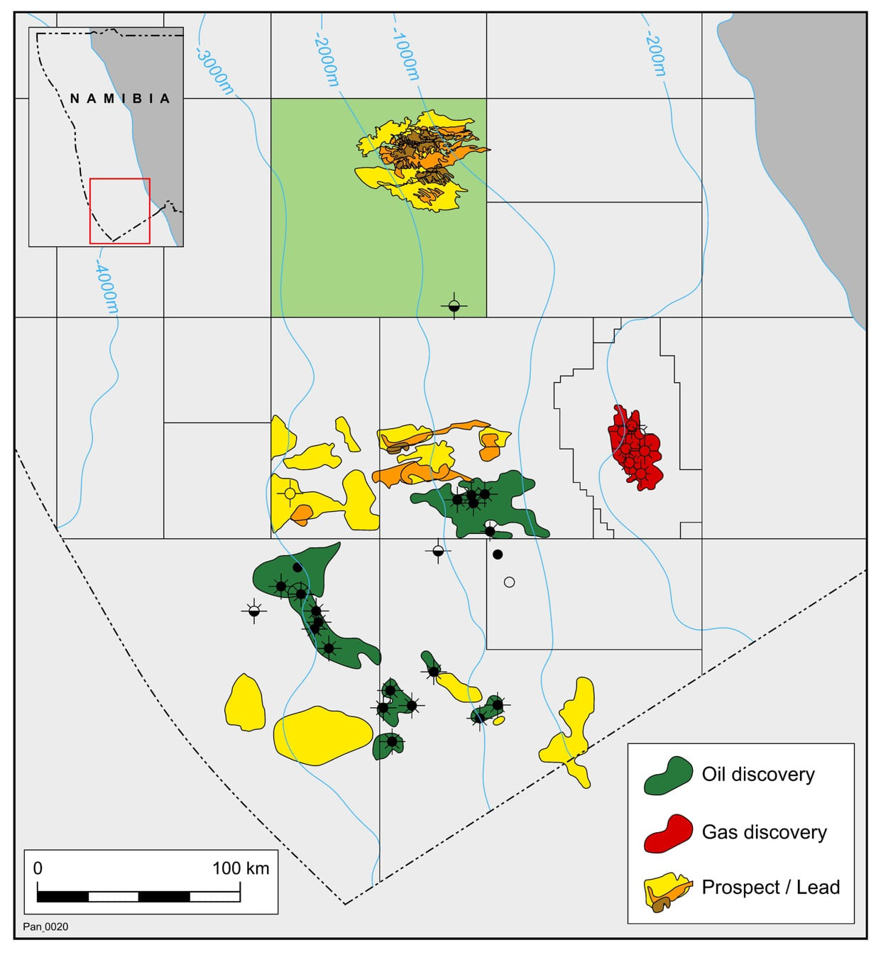 PEL 87 location map; Source: Pancontinental