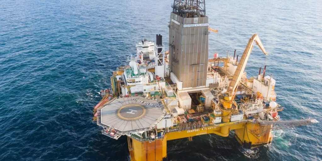 Deepsea Atlantic semi-submersible rig; Credit: Odfjell Drilling