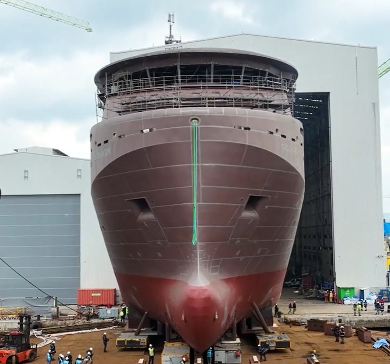 WATCH: First of three Agalas subsea vessels launches in Türkiye