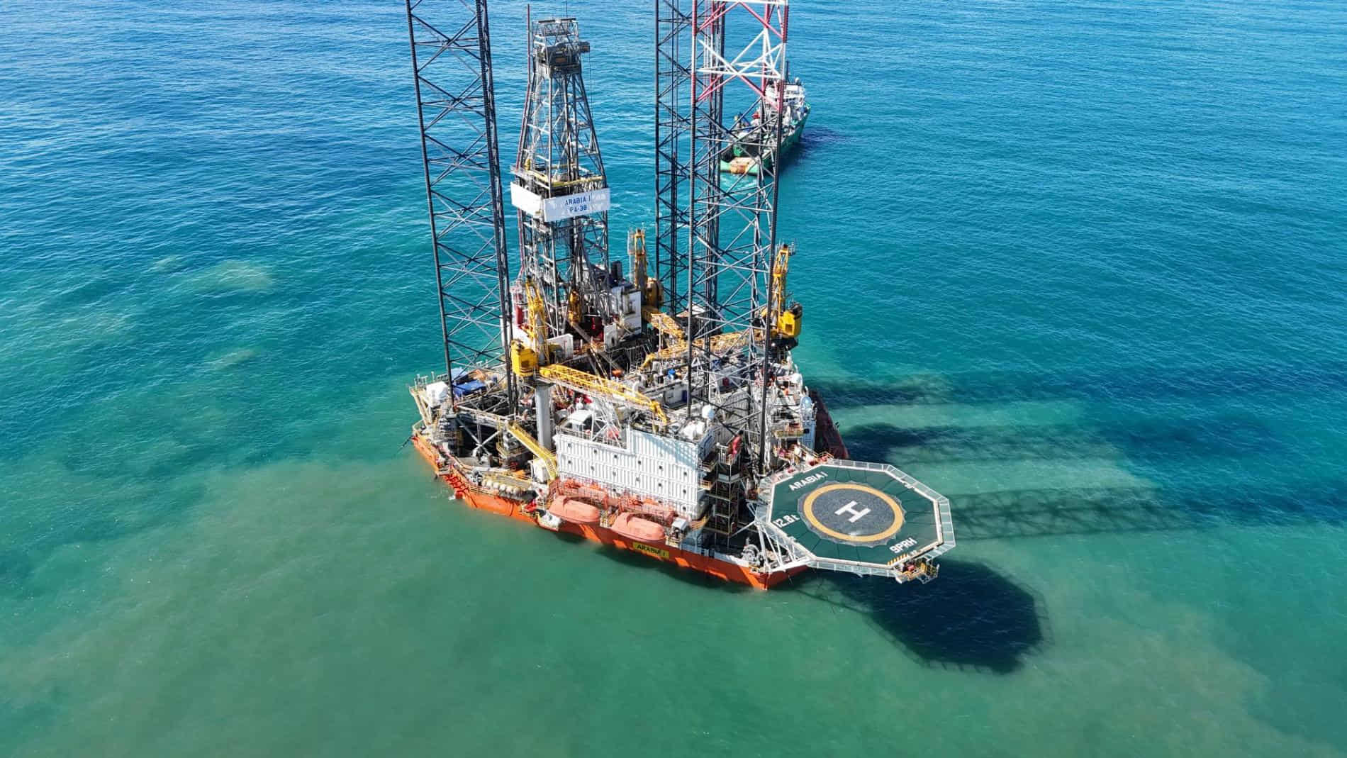 Arabia I jack-up rig comes to PGA-5, where work will be carried out in Sergipe; Source: Petrobras