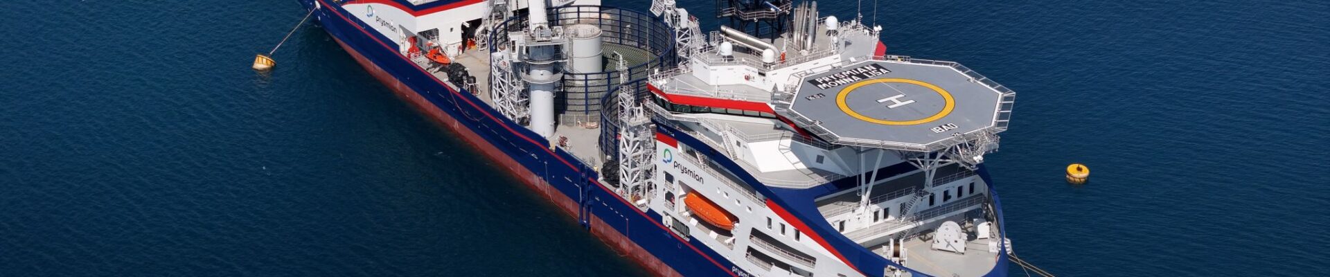 Prysmian’s Monna Lisa picks up its first cable for what will be US largest offshore wind farm
