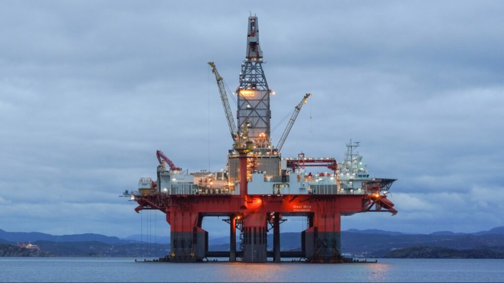 An offshore drilling rig