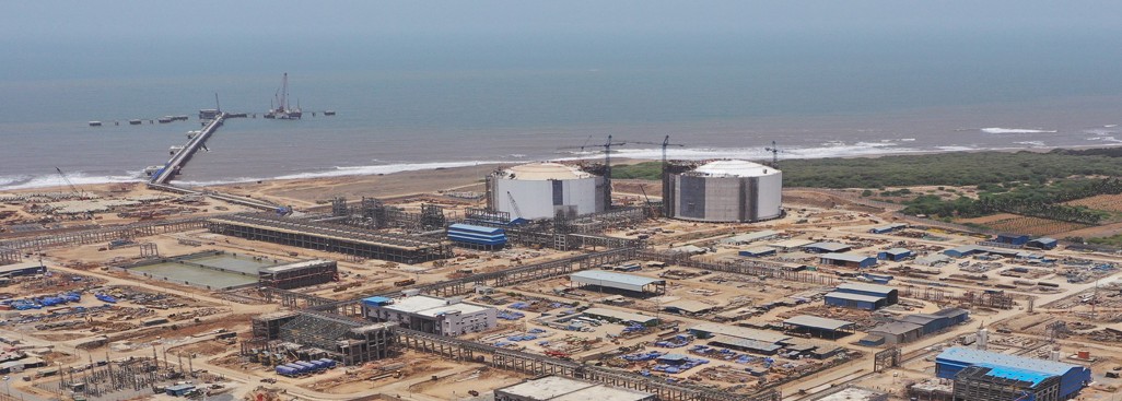 An LNG terminal
