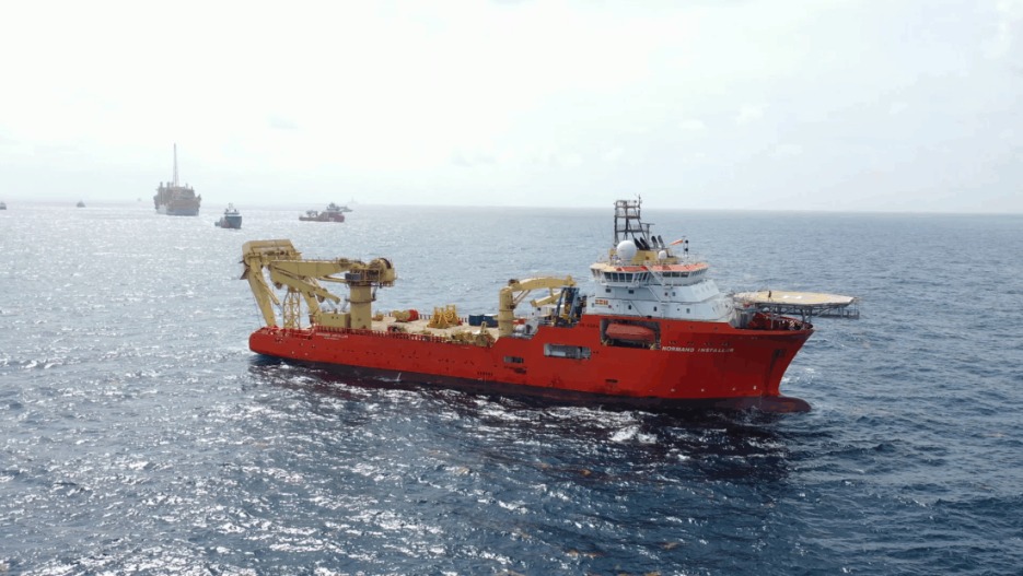 A vessel at sea