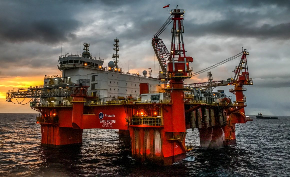 A large offshore platform