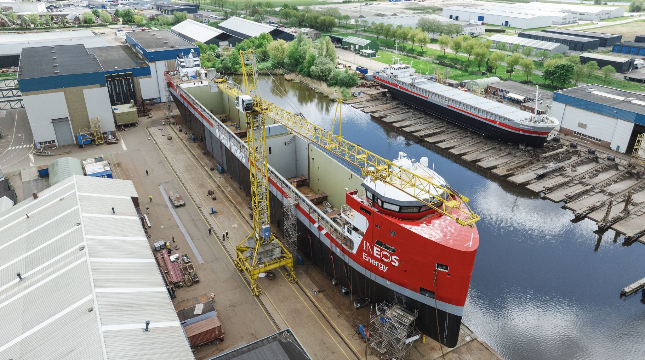 The first European built offshore CO2 carrier for carbon capture and storage. Source: Greensand Future