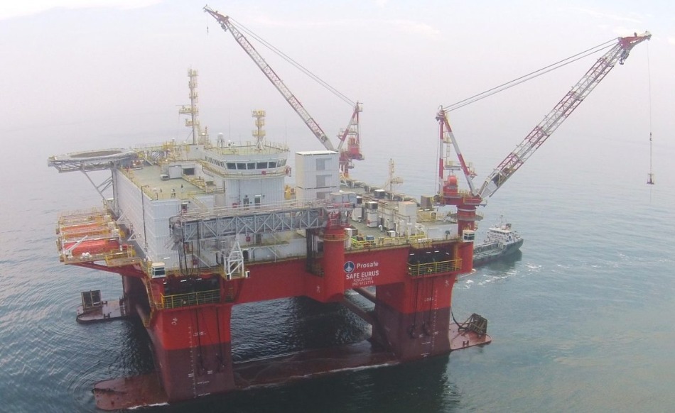 A large offshore platform