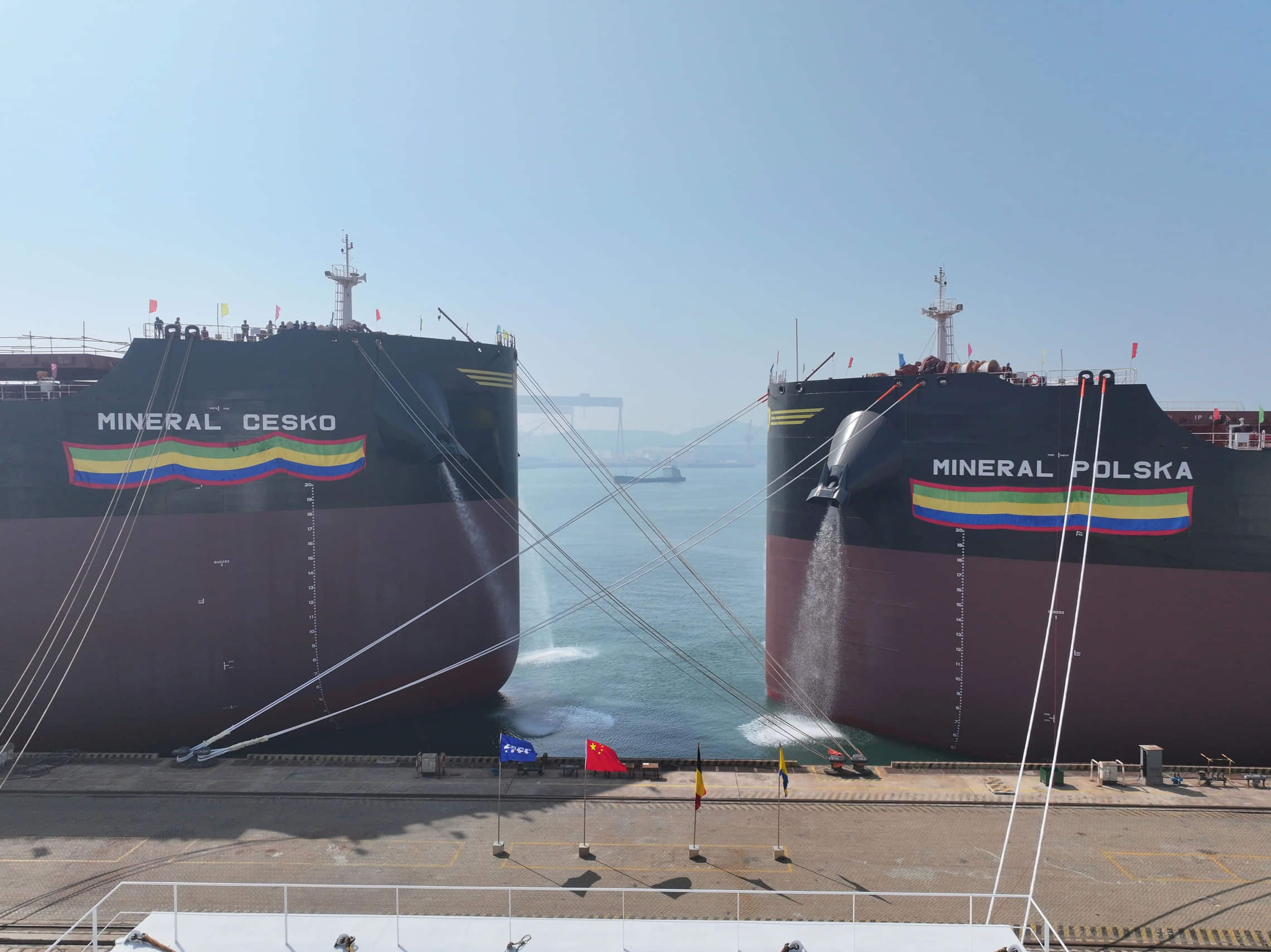 China: Double naming ceremony for CMB.TECH’s ammonia-fueled bulkers