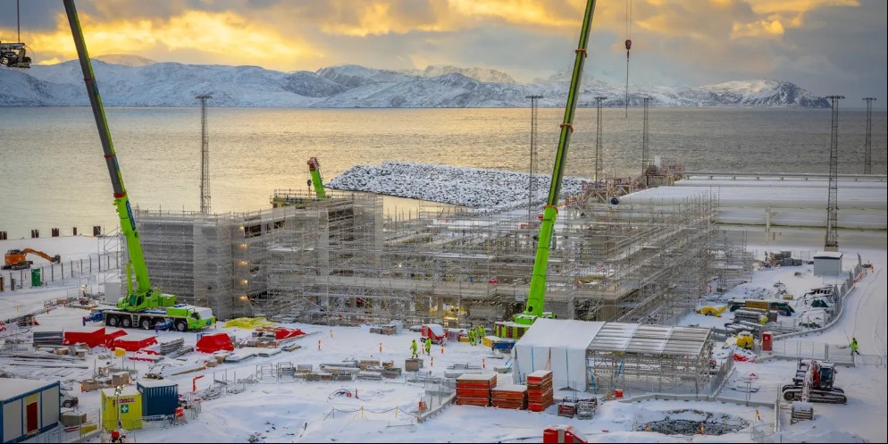 Transformer station at Melkøya