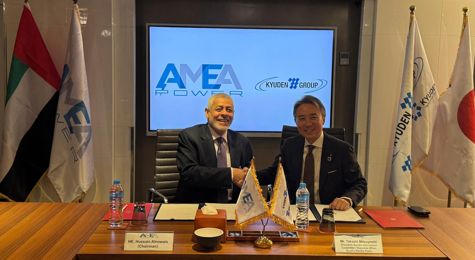 AMEA Power and Kyuden International Partner for Clean Energy and Hydrogen Development