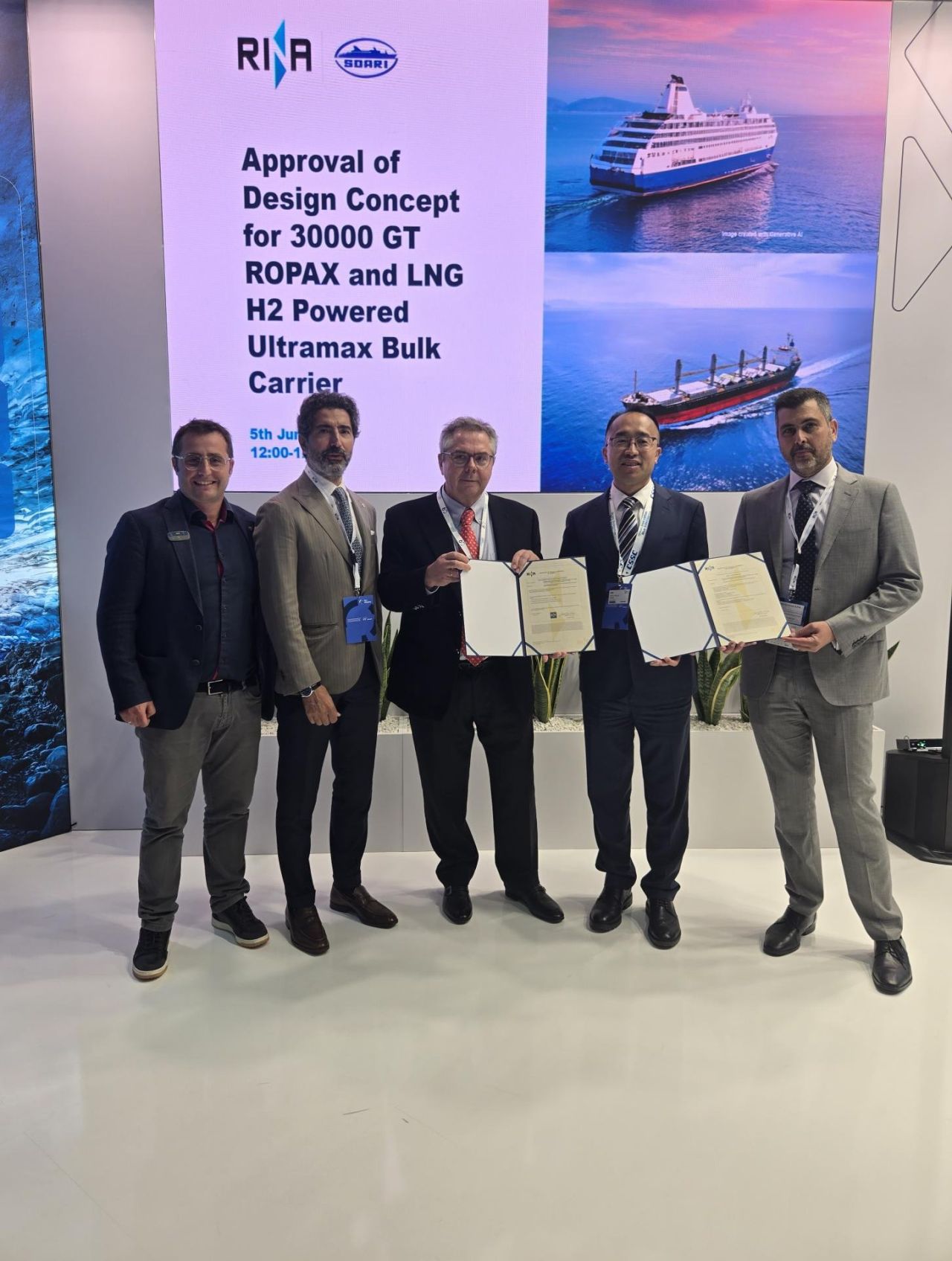 Revolutionizing Maritime Industry: Innovative LNG/Hydrogen-Powered Ultramax Bulker Design Receives RINA's Approval