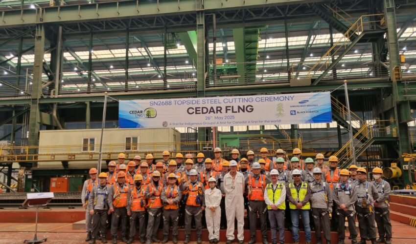 SHI starts assembling Canada-bound FLNG
