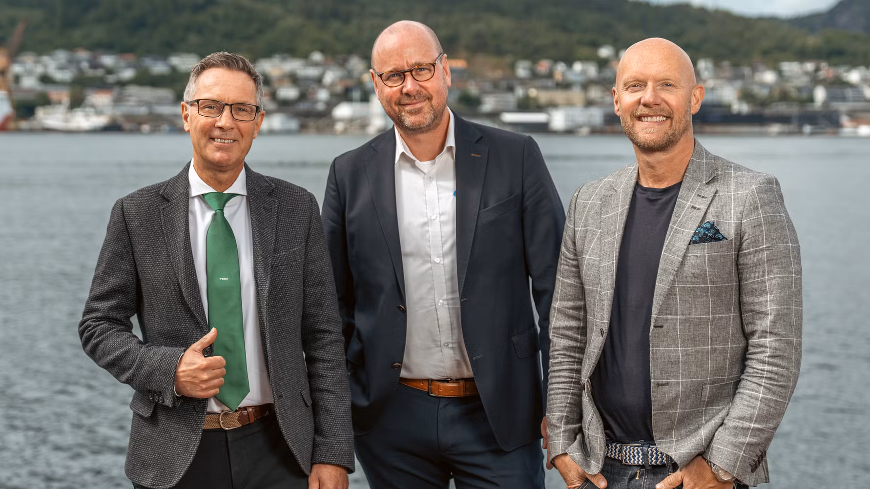 Knut Jølberg from TESS Subsea & Engineering, Kristian Karlsen from Connector Subsea Solutions and Ronny B. Johnsen from HTC Dynamics (PHOTO: Veronika Stuksrud / Fotova))