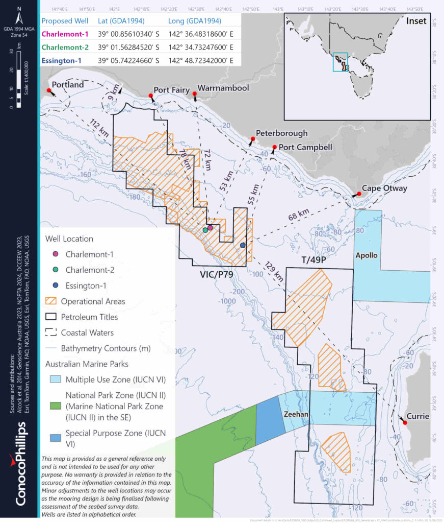 Well locations; Source: ConocoPhillips
