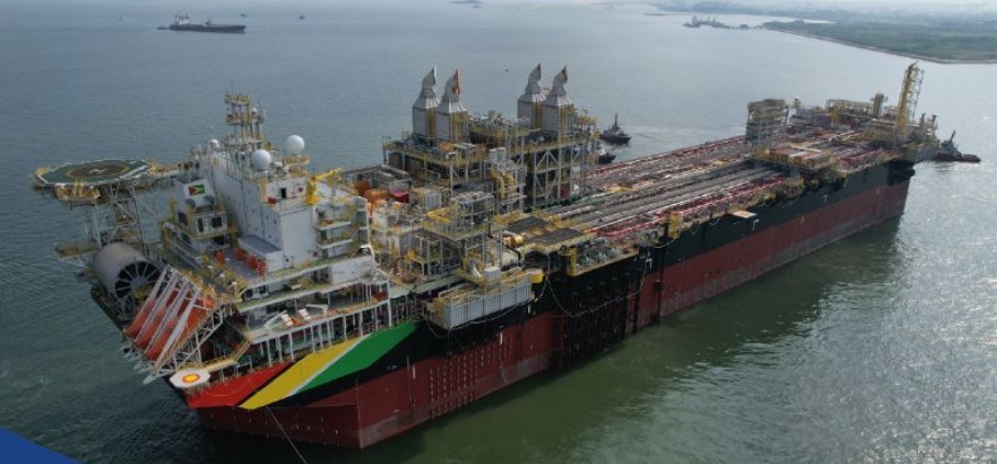 An FPSO at sea