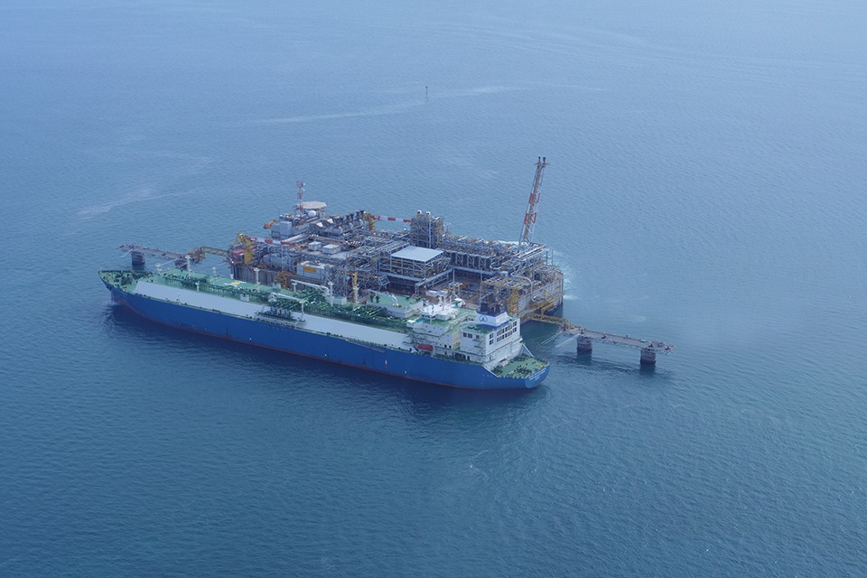 LNG carrier docking at Adriatic LNG terminal
