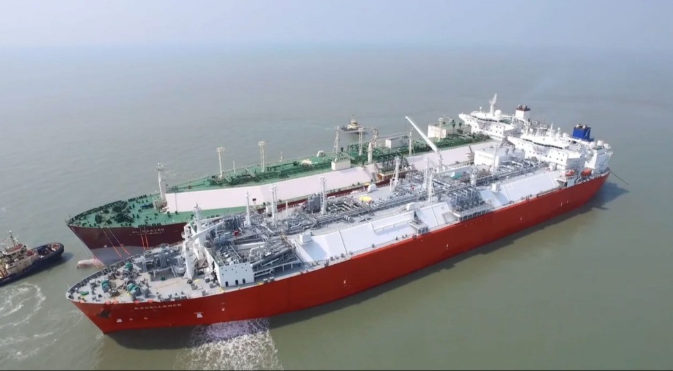 Two vessels side by side