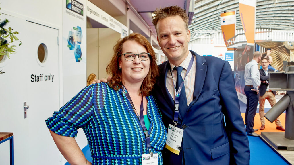 Nancy Slob, Event Coordinator,  with Coert van Zijll Langhout, Managing Director at Navingo